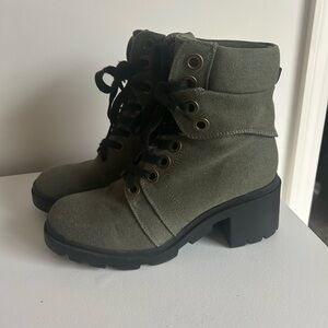 Maurices Olive Combat Boots